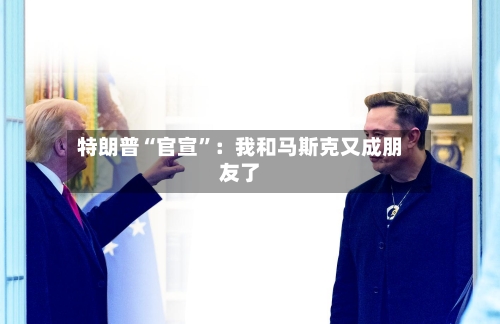 特朗普“官宣	”：我和马斯克又成朋友了-第2张图片