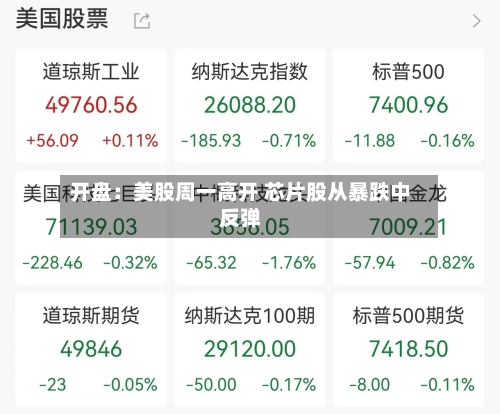 开盘：美股周一高开 芯片股从暴跌中反弹-第3张图片