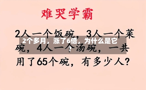 2个多月，涨了6倍，为什么是它？-第2张图片