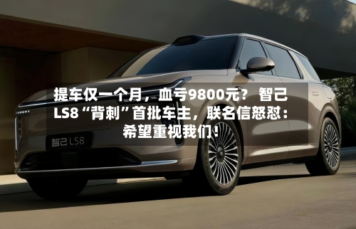 提车仅一个月，血亏9800元？ 智己LS8“背刺”首批车主，联名信怒怼：希望重视我们！-第2张图片