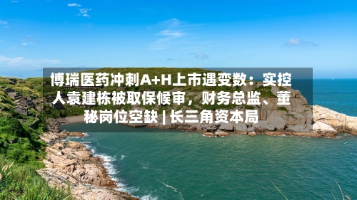 博瑞医药冲刺A+H上市遇变数：实控人袁建栋被取保候审，财务总监、董秘岗位空缺 | 长三角资本局-第3张图片