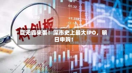 巨无霸来袭！深市史上最大IPO	，明日申购！-第3张图片