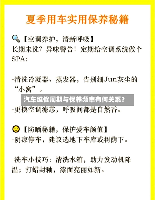 汽车维修周期与保养频率有何关系？-第3张图片