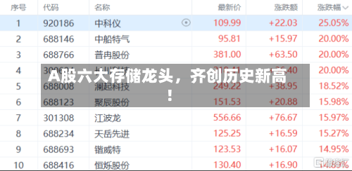 A股六大存储龙头，齐创历史新高！-第2张图片