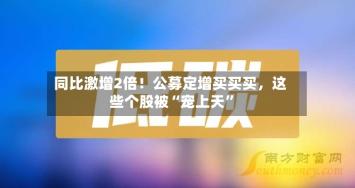 同比激增2倍！公募定增买买买，这些个股被“宠上天”-第2张图片