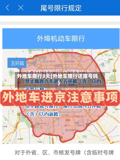 外地车限行3天(外地车限行还限号吗)-第3张图片
