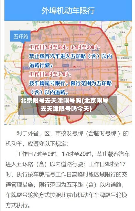 北京限号去天津限号吗(北京限号去天津限号吗今天)-第3张图片