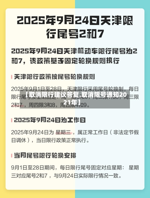 【取消限行建议答复,取消限号通知2021年】-第3张图片