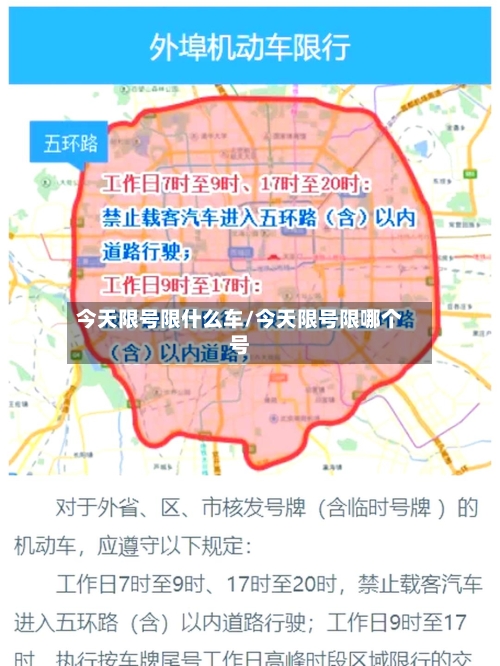 今天限号限什么车/今天限号限哪个号-第1张图片
