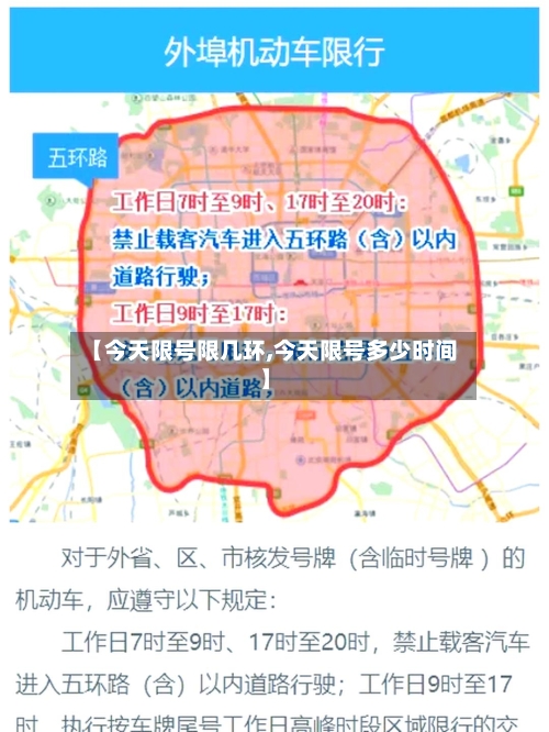 【今天限号限几环,今天限号多少时间】-第2张图片