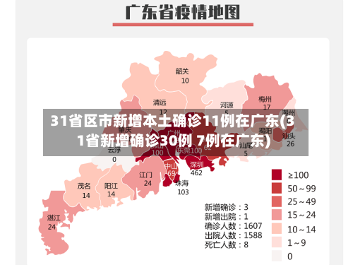 31省区市新增本土确诊11例在广东(31省新增确诊30例 7例在广东)