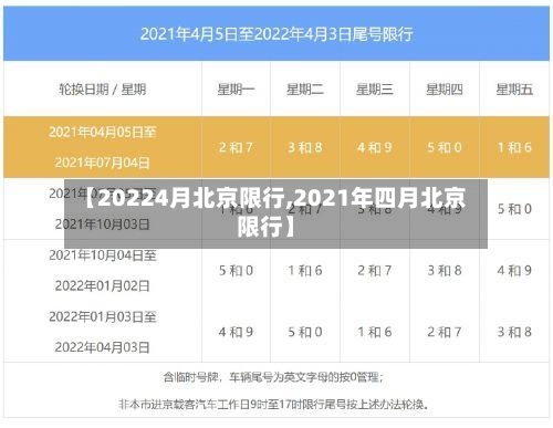 【20224月北京限行,2021年四月北京限行】-第2张图片