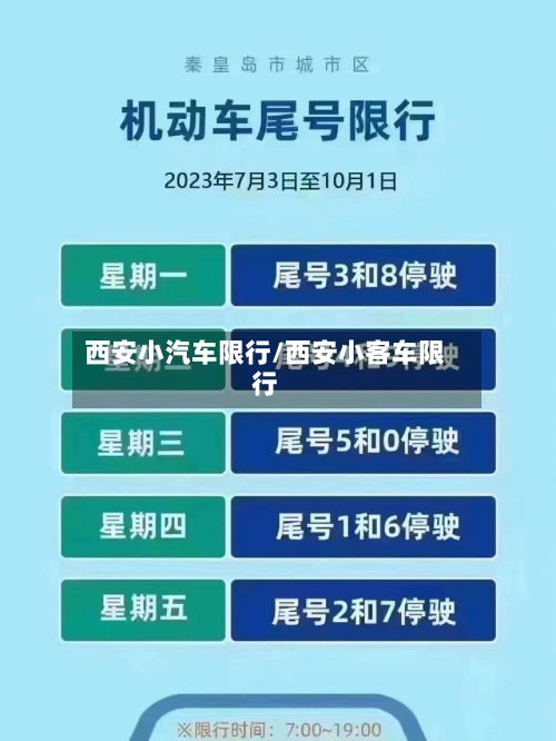 西安小汽车限行/西安小客车限行-第2张图片