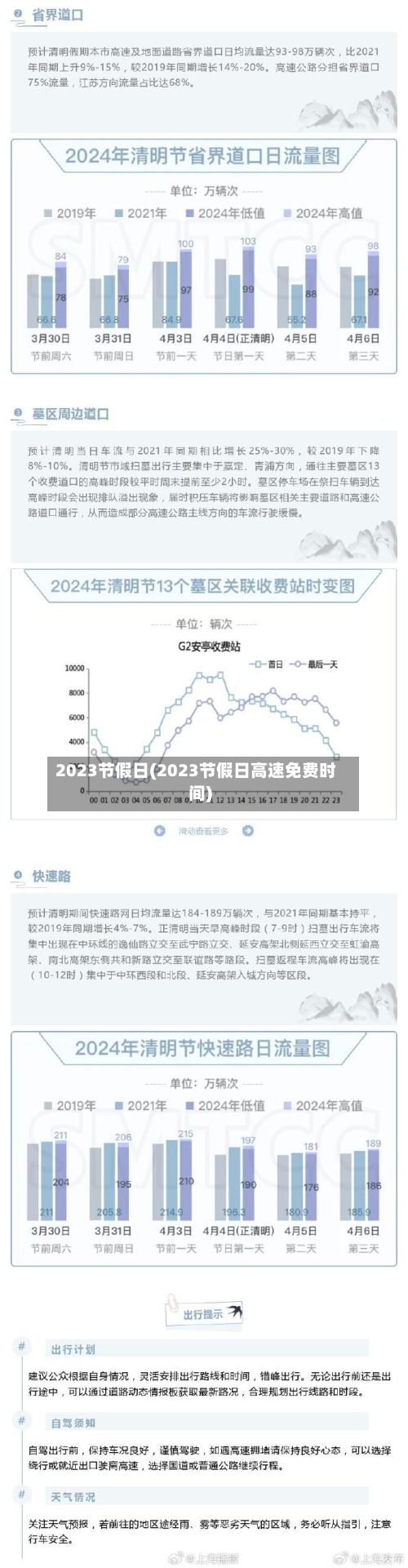 2023节假日(2023节假日高速免费时间)