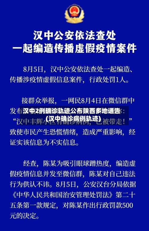 汉中2例确诊轨迹公布陕西多地通告(汉中确诊病例轨迹)