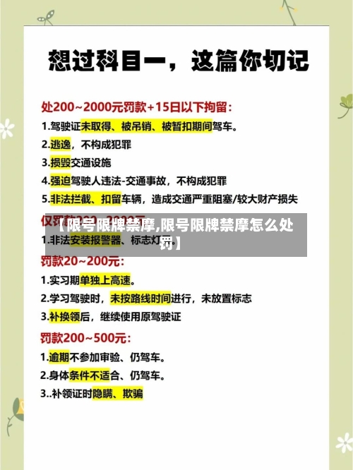 【限号限牌禁摩,限号限牌禁摩怎么处罚】