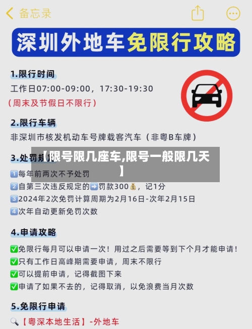 【限号限几座车,限号一般限几天】