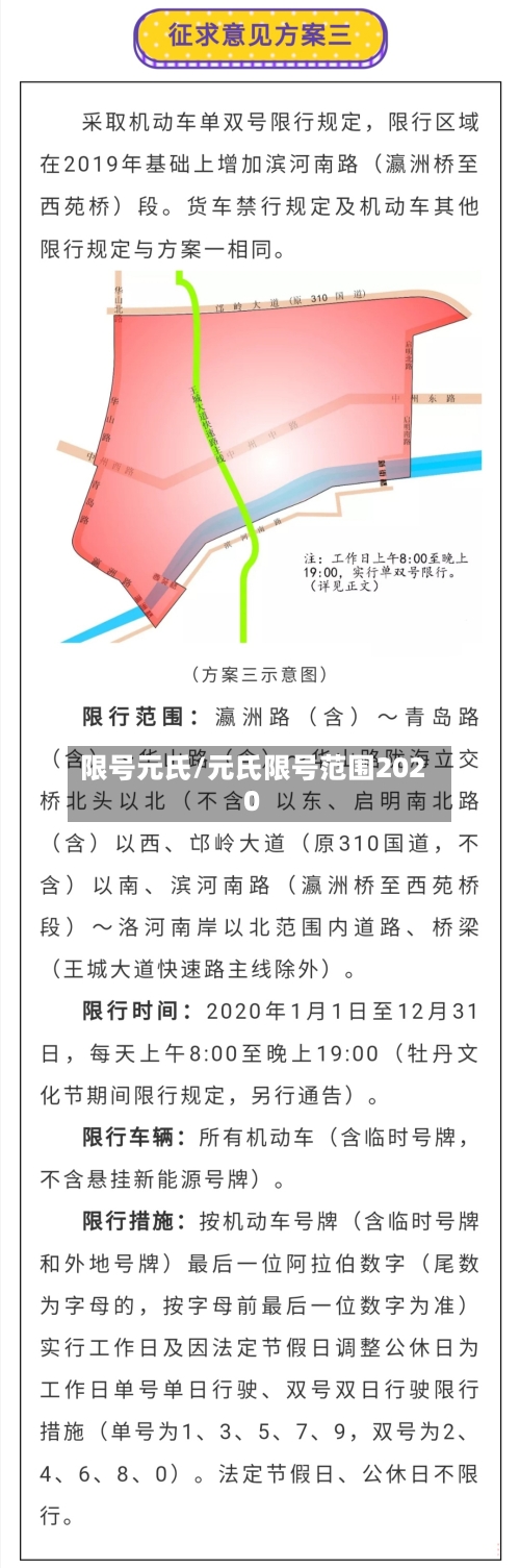 限号元氏/元氏限号范围2020-第2张图片