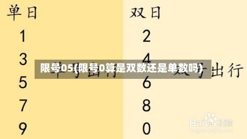 限号05(限号0算是双数还是单数吗)-第3张图片