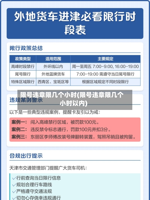 限号违章限几个小时(限号违章限几个小时以内)-第3张图片