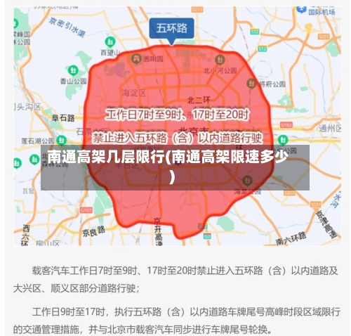 南通高架几层限行(南通高架限速多少)