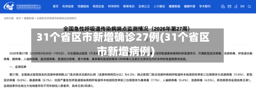 31个省区市新增确诊27例(31个省区市新增病例)-第3张图片