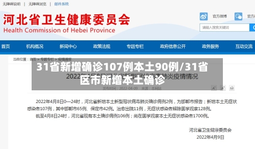 31省新增确诊107例本土90例/31省区市新增本土确诊-第3张图片
