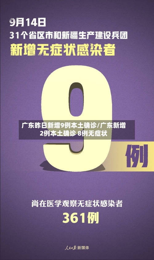 广东昨日新增9例本土确诊/广东新增2例本土确诊 8例无症状
