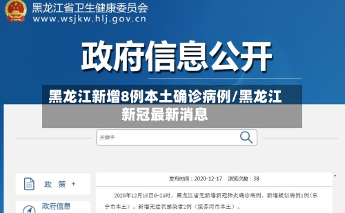 黑龙江新增8例本土确诊病例/黑龙江新冠最新消息