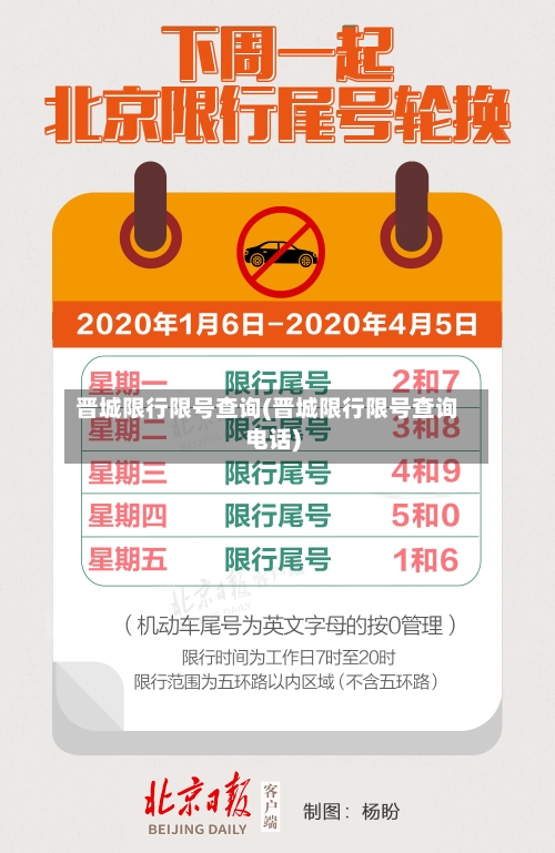 晋城限行限号查询(晋城限行限号查询电话)-第2张图片