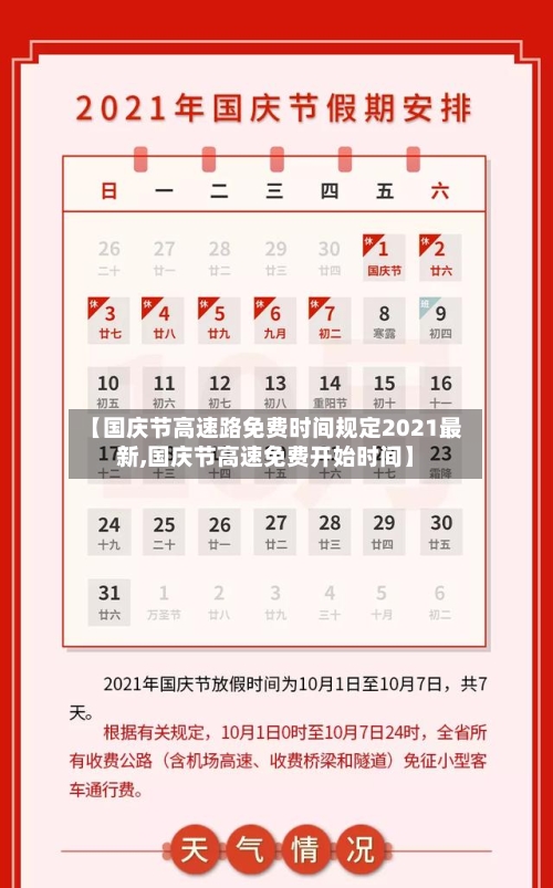 【国庆节高速路免费时间规定2021最新,国庆节高速免费开始时间】-第2张图片