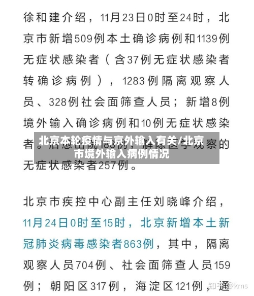 北京本轮疫情与京外输入有关/北京市境外输入病例情况-第2张图片